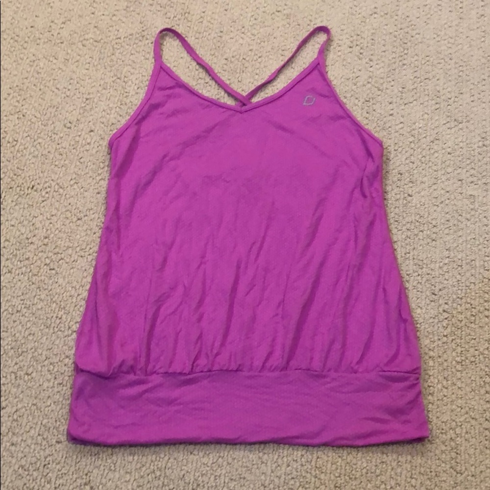 Lorna Jane workout tank top mesh medium EUC